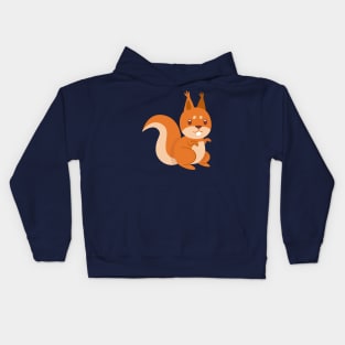 The cute squirrel Kids Hoodie